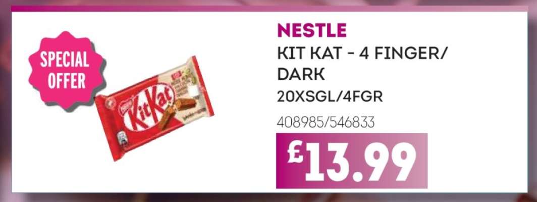 NESTLE KIT KAT - 4 FINGER/ DARK