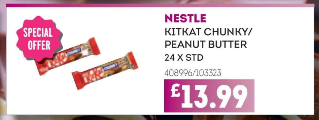 NESTLE KITKAT CHUNKY/PEANUT BUTTER