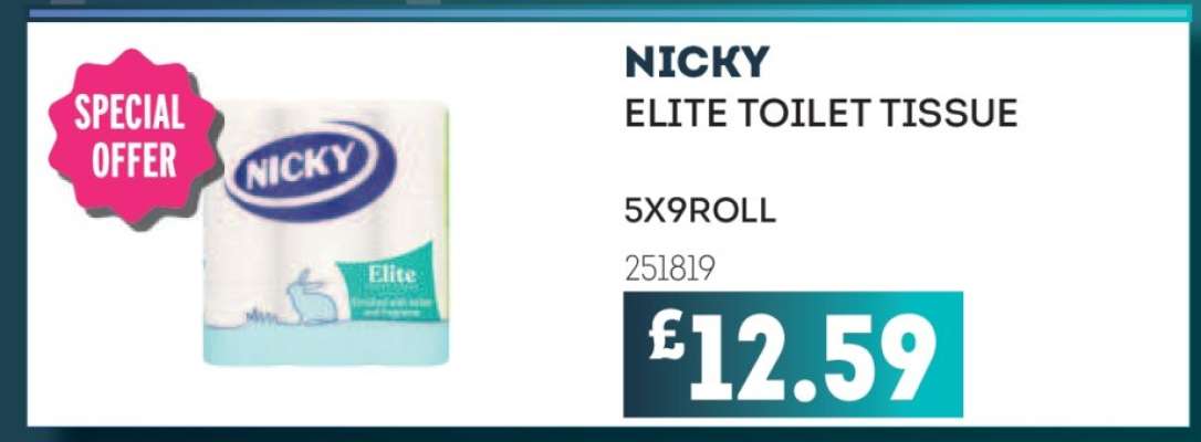 NICKY ELITE TOILET TISSUE