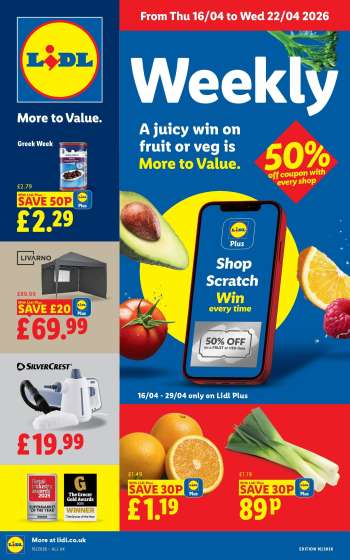 Lidl offer  - 16/04/2026 - 22/04/2026.