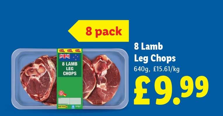 8 Lamb Leg Chops