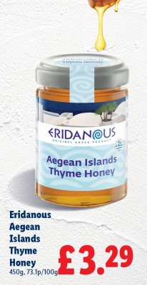 Eridanous Aegean Islands Thyme Honey