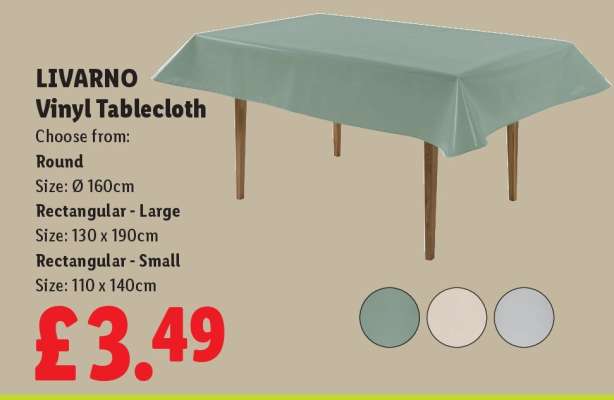 LIVARNO Vinyl Tablecloth