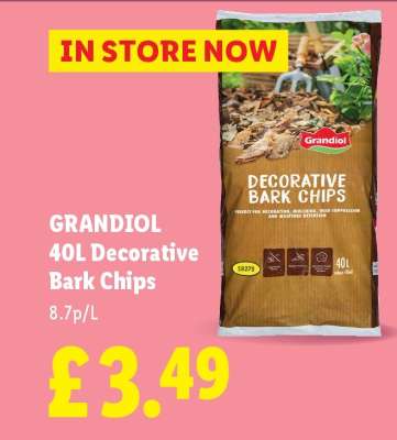 GRANDIOL 40L Decorative Bark Chips