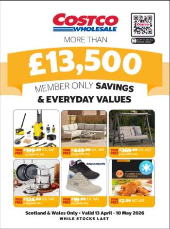 Costco offer  - 13/04/2026 - 10/05/2026.