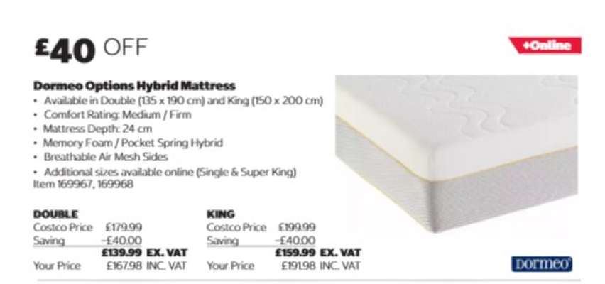 Dormeo Options Hybrid Mattress