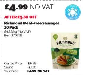 Richmond Meat-Free Sausages 30 Pack