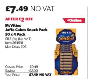 McVities Jaffa Cakes Snack Pack 20 x 4 Pack