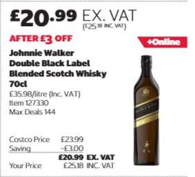 Johnnie Walker Double Black Label Blended Scotch Whisky 70cl