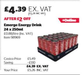 Emerge Energy Drink 24 x 250ml