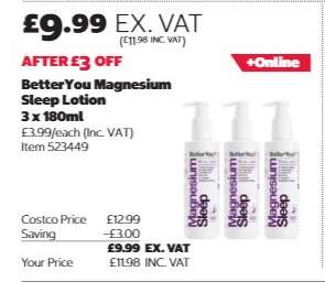 BetterYou Magnesium Sleep Lotion