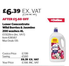 Lenor Concentrate Wild Berries & Jasmine 200 washes 4L