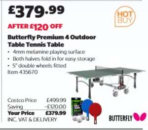 Butterfly Premium 4 Outdoor Table Tennis Table
