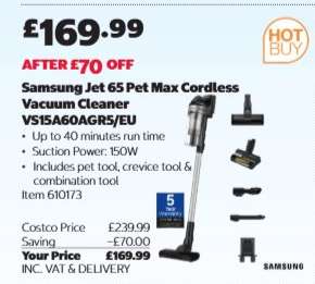 Samsung Jet 65 Pet Max Cordless Vacuum Cleaner VS15A60AGR5/EU