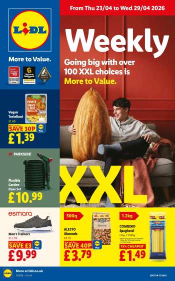 Lidl offer  - 23/04/2026 - 29/04/2026.