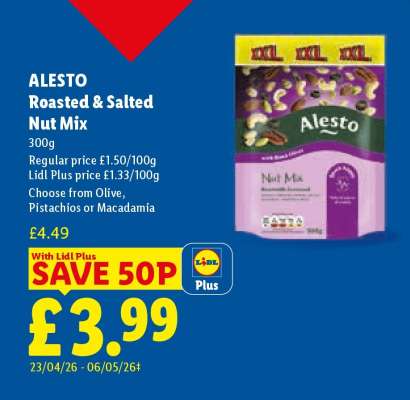 ALESTO Roasted & Salted Nut Mix