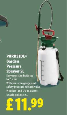 PARKSIDE® Garden Pressure Sprayer 5L