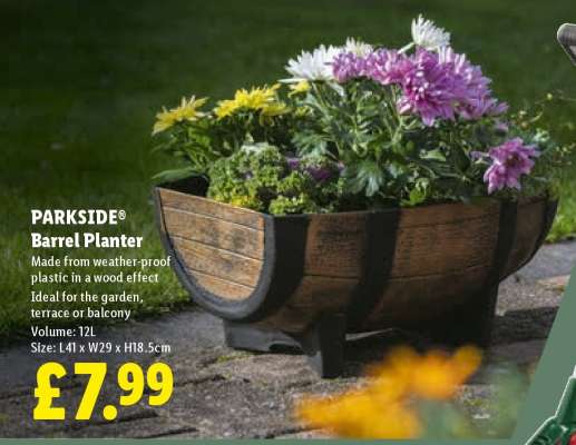 PARKSIDE® Barrel Planter