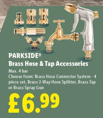 PARKSIDE® Brass Hose & Tap Accessories