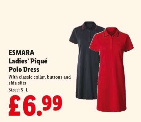ESMARA Ladies’ Piqué Polo Dress