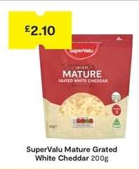 SuperValu Mature Grated White Cheddar 200g
