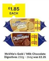 McVitie's Gold / Milk Chocolate Digestives
