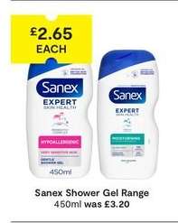 Sanex Shower Gel Range