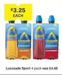 Lucozade Sport 4 pack
