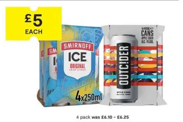 Smirnoff Ice Original Crisp Citrus & Outsider Apple Cider