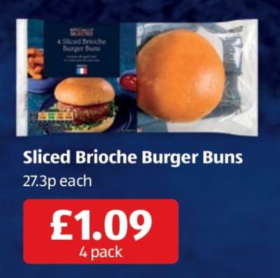 Sliced Brioche Burger Buns