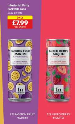 Infusionist Party Cocktails Cans