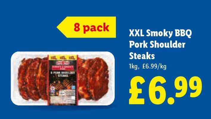 XXL Smoky BBQ Pork Shoulder Steaks