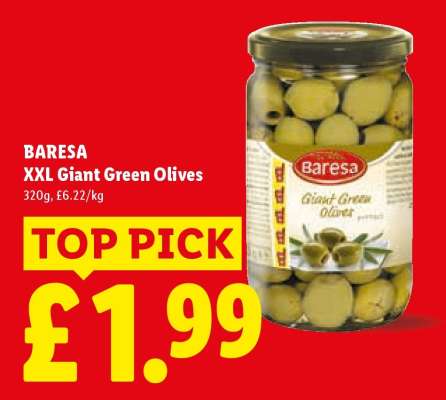 BARESA XXL Giant Green Olives