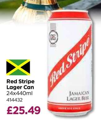 Red Stripe Lager Can