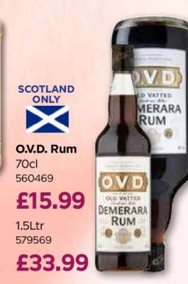 O.V.D. Rum 70cl