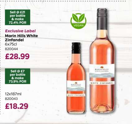 Marin Hills White Zinfandel 6x75cl