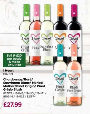 I Heart 6x75cl
