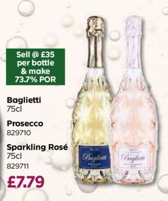 Baglietti Prosecco & Sparkling Rosé