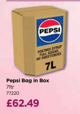 Pepsi Bag in Box