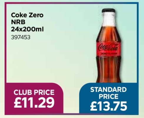 Coke Zero NRB 24x200ml