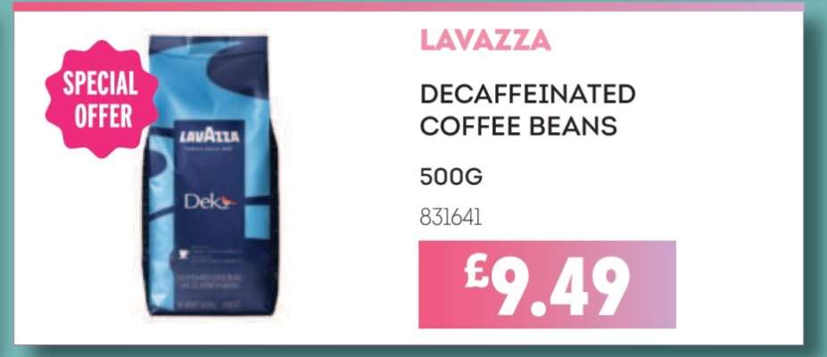 LAVAZZA DECAFFEINATED COFFEE BEANS