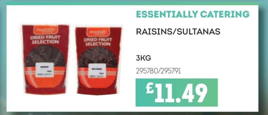 RAISINS/SULTANAS