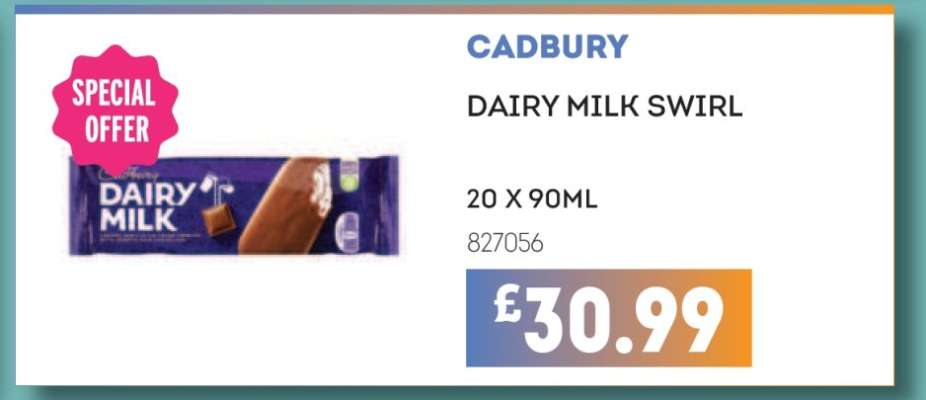 CADBURY DAIRY MILK SWIRL
