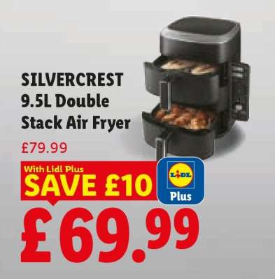 SILVERCREST 9.5L Double Stack Air Fryer