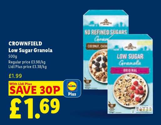 Crownfield Low Sugar Granola