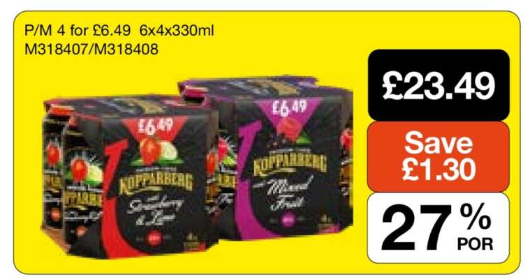Kopparberg Strawberry & Lime / Mixed Fruit