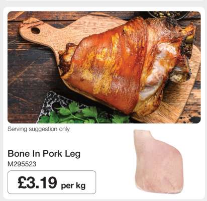 Bone In Pork Leg
