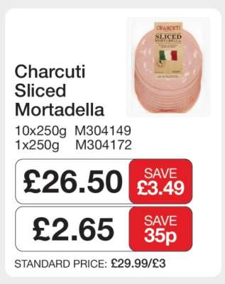 Charcuti Sliced Mortadella