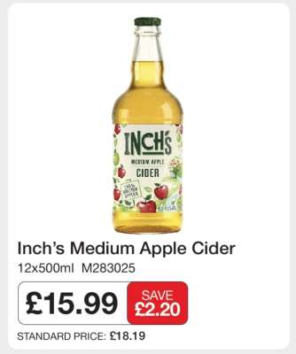 Inch's Medium Apple Cider