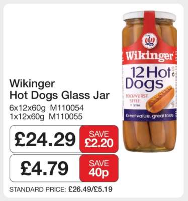 Wikinger Hot Dogs Glass Jar